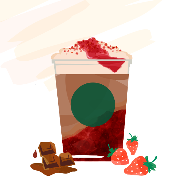 カカオ & ストロベリー ムース フラペチーノ®