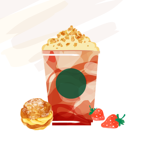 ストロベリー シュークリーム フラペチーノ®