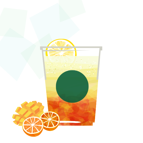 チラックス ソーダ オレンジ & マンゴー​​