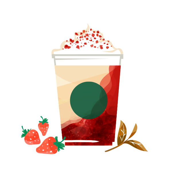 ストロベリー & ジョイフルメドレー ティー フラペチーノ®