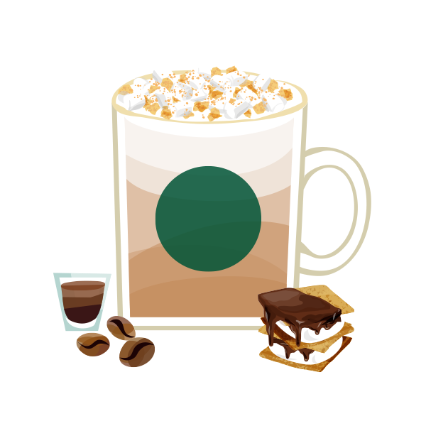 スモア チョコレート ラテ