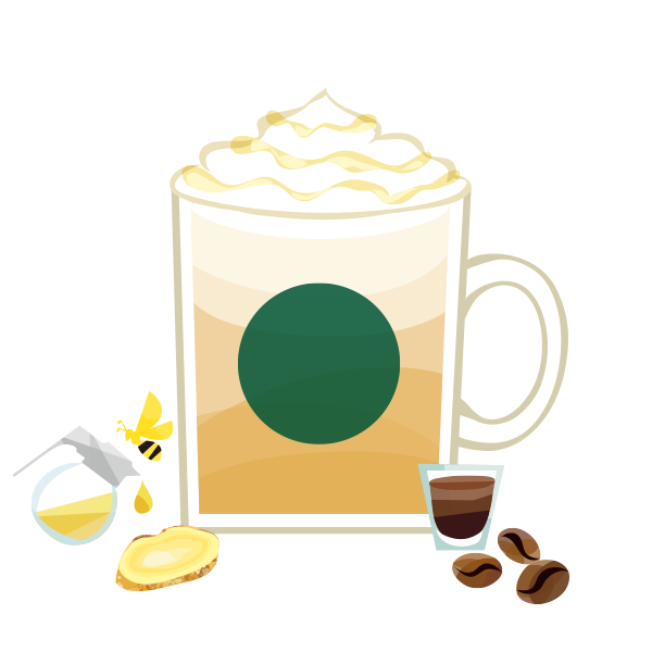 はちみつ生姜 米糀ミルク ラテ