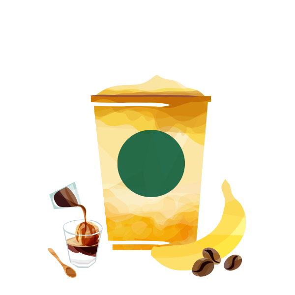 バナナ アフォガート フラペチーノ®
