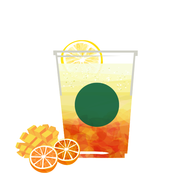 チラックス ソーダ オレンジ & マンゴー​​